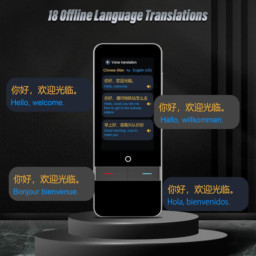Portable Language Translator Device, 139 Languages Two-Way Instant Translation V324