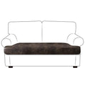 Leather Look Couch Cushion Covers Sofa Seat Slipcovers Sets Couches Furniture Protector for Sectional Armchair Loveseat Pets Kids Stretch Spandex Fabric (3 Cushion Sofa, Brown-01)