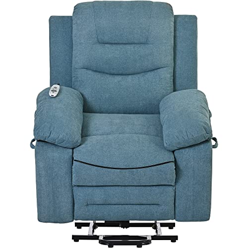 Power Lift Recliner Chair with Massage and Heat for Elderly, Beige C7169