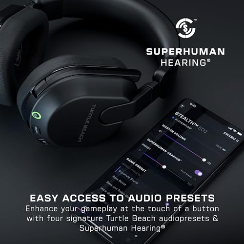 Turtle Beach Stealth 500 Wireless Gaming Headset for PC, PS5, PS4, Mobile, Black O98495