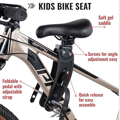 Kids Bike Seat Front Mounted for Adult Mountain Bike F558