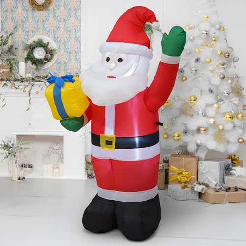 4 FT Christmas Snowman Inflatable with LED Lights Indoor Outdoor Decor E952