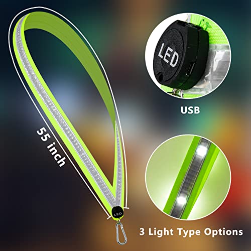OLIKER LED Flashing Sash for Running Cycling Hiking Night Safety L302292