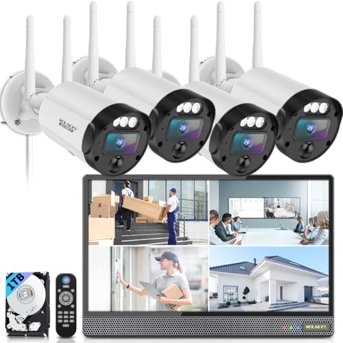 5MP Outdoor Wireless Security Camera System with Night Vision I837239
