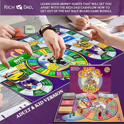 Rich Dad CASHFLOW Board Game, Educational Finance Literacy Game for Ages 14 & Up U172