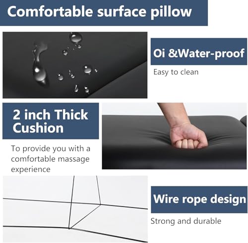 PayLessHere Massage Bed Portable Folding Spa Table with Non-Woven Bag P611882