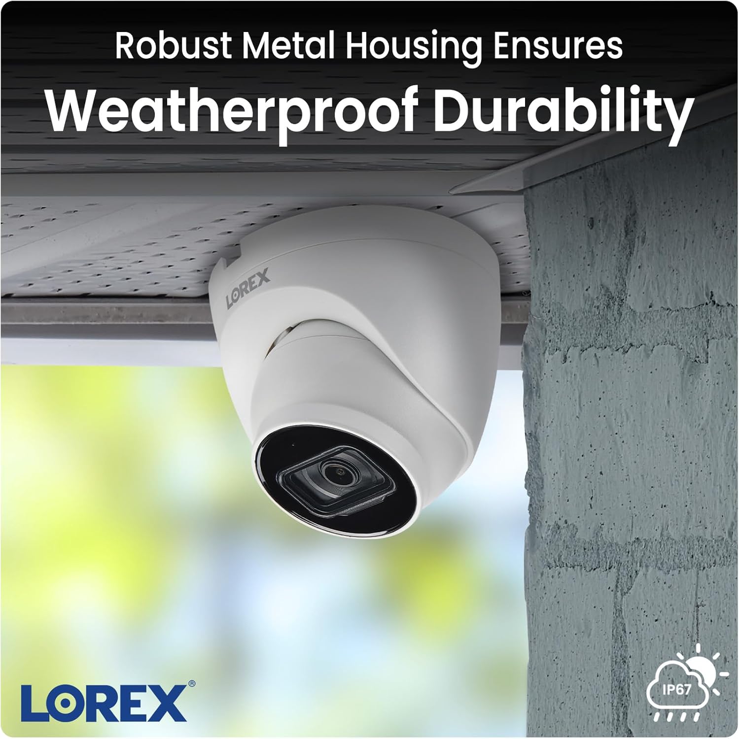 Lorex 4K 8MP 16-Channel PoE NVR System with 6 IP Dome Cameras B470