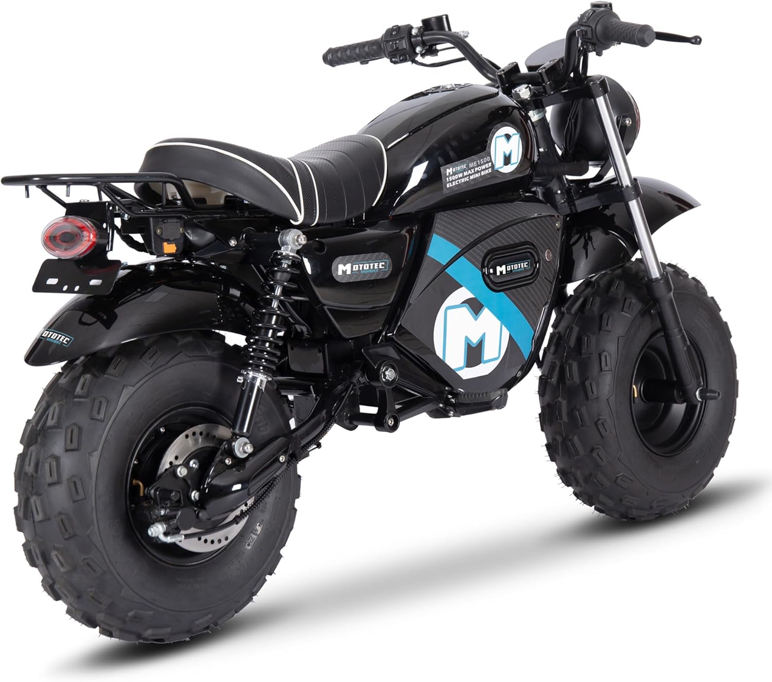 MotoTec 60v 1500w Electric Mini Bike Lithium Black N588279