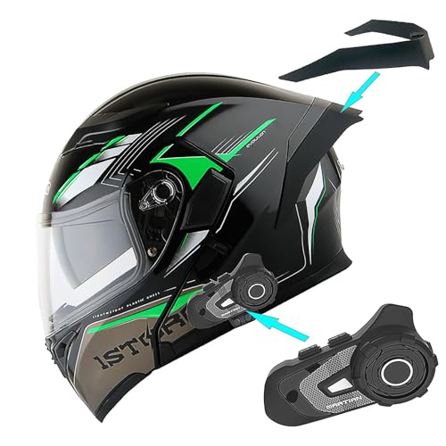 1Storm HB89 Modular Full Face Helmet Flip Up Dual Visor Z122535