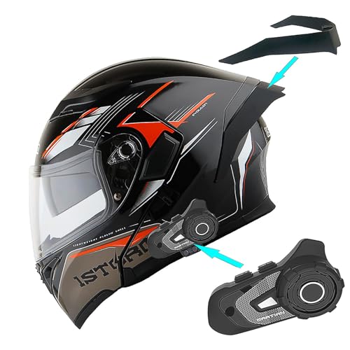 1Storm HB89 Modular Full Face Helmet Flip Up Dual Visor Z122535