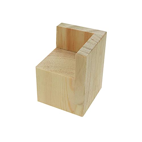 Set of 4 Wooden Square Bed Risers 3.15 Inches for Furniture Q177749