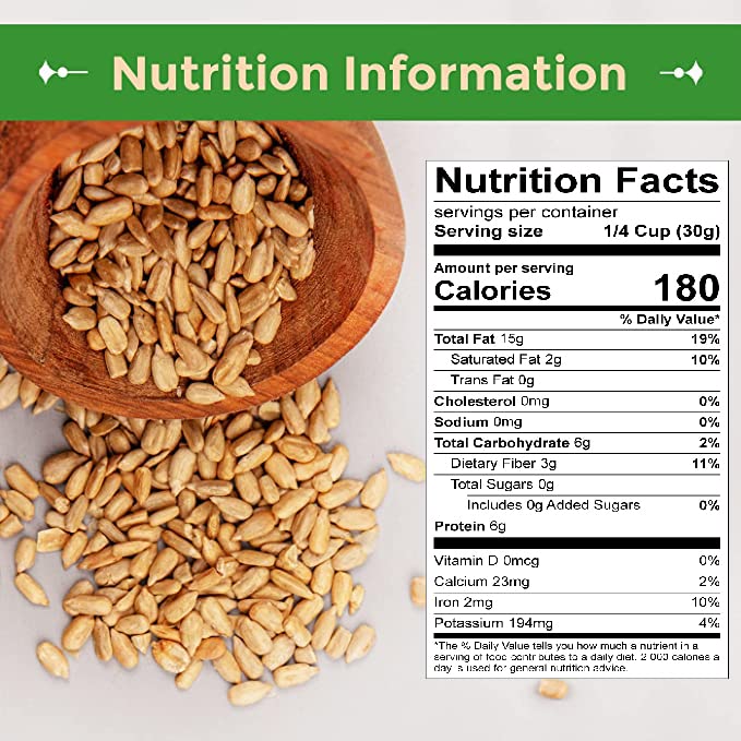Sincerely Nuts Sunflower Seed Kernels Raw No Shell 1lb Bag Vegan Gluten Free A941