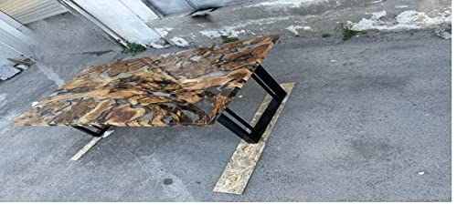 Personalized Large Epoxy Resin Dining Table, 72 x 36 Inches T8581
