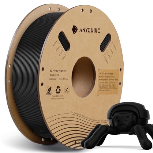 ANYCUBIC High Speed 3D Printer Filament 1.75mm Bundle, Rapid PLA Filament with High Prints Quality, Dimensional Accuracy +/- 0.02mm, Print with Most FDM 3D Printers, 1KG Spool, 2KG Blue + Bright Red