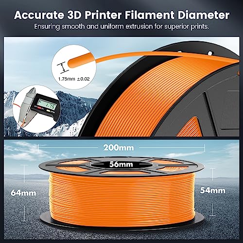 SUNLU 4kg PLA 3D Printer Filament Bundle, 1.75mm, 4 Black Spools V387