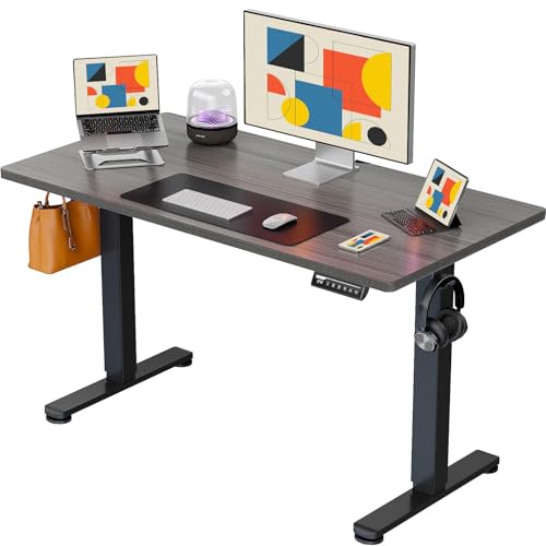 ErGear Height Adjustable Electric Standing Desk 48 x 24 Inches, Walnut S608