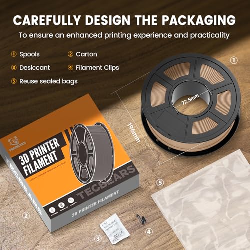 PLA 3D Printer Filament 1.75mm, 8 Spools, 2kg, Multi-Color B3949