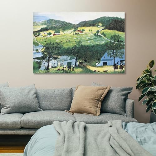 Grandma Moses Neo-Classical Art Primitivism Poster Canvas Wall Art 24x36 B6338