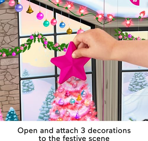 Fisher-Price Little People Barbie Advent Calendar Playset, 24 Christmas Pieces U781426
