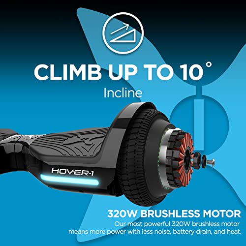 Hover-1 Axle Hoverboard with LED Headlights, 7MPH, 3MI Range G554