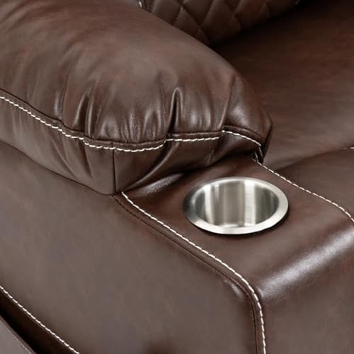 Lift Chair Recliner with Massage and Heat, Heavy Duty for Seniors, Brown V12888
