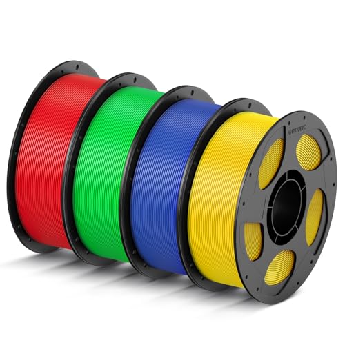 ANYCUBIC High Speed 3D Printer Filament 1.75mm Bundle, Rapid PLA, 2KG Blue + Bright Red B284