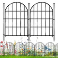 26 Pack Decorative Garden Fence, 22in X 28ft Arched No Dig Fence Border, Garden Edging Border, Rustproof Metal Animal Barrier with Ground Stake for Dog, Rabbit, Outdoor Yard Patio Decor