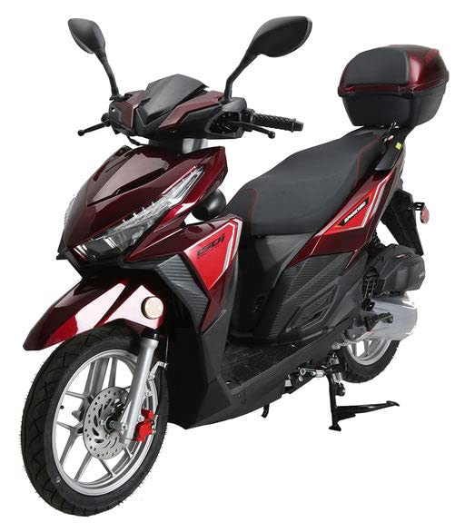 HHH Upgraded Vitacci Spark150 150cc Automatic Street Scooter with GY6 Engine (Black) E4487