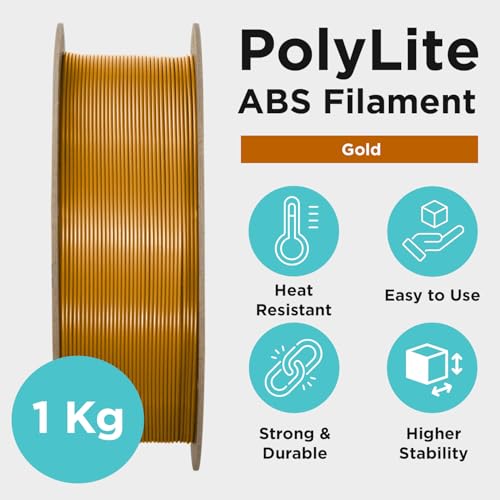 Polymaker PolyLite ABS Filament 1.75mm Black, 1kg F638424