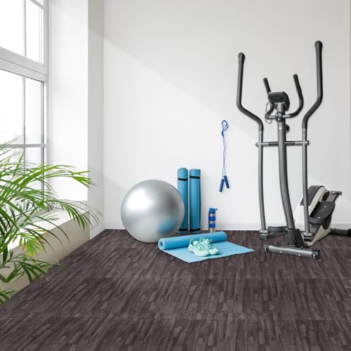 Sorbus Wood Grain EVA Interlocking Floor Mats with Borders J287