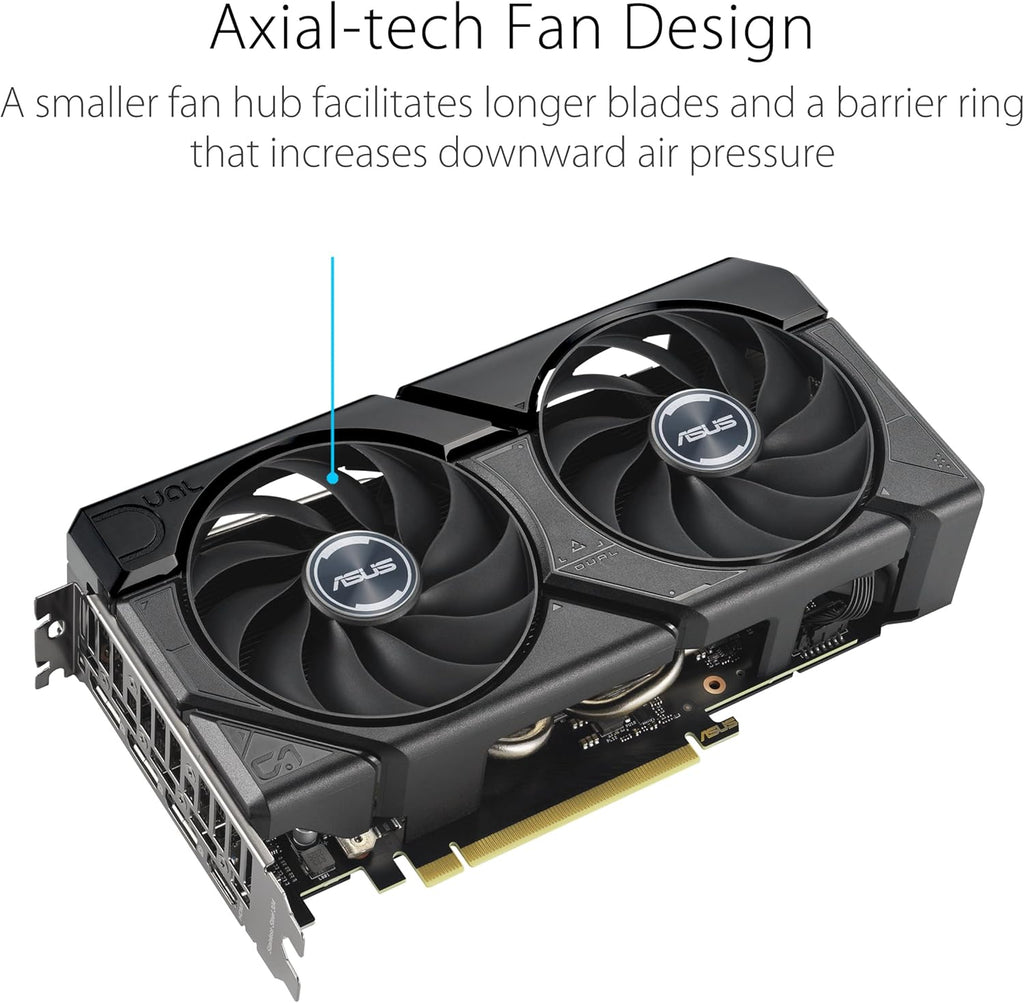 ASUS DUAL-RTX4070-O12G-EVO NVIDIA GeForce RTX 4070 12GB GDDR6X Graphics Card U341