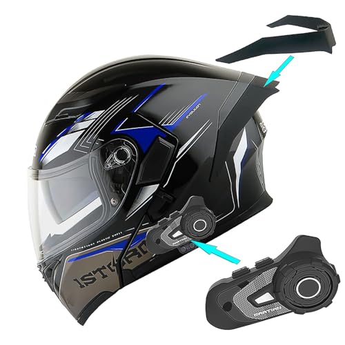 1Storm HB89 Modular Full Face Helmet Flip Up Dual Visor Z122535