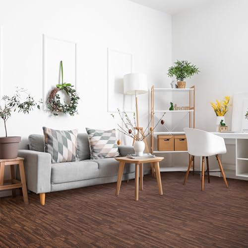 Sorbus Wood Grain EVA Interlocking Floor Mats with Borders J287