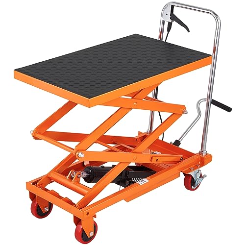 VEVOR Electric Lift Table 330 lbs Capacity, Height Adjustable, Black Y3219