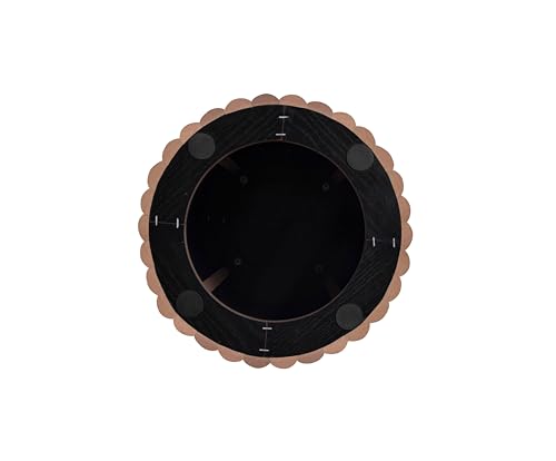 Cloud Shape Coffee Table Set of 2, Wooden Nesting Tables, Black D670