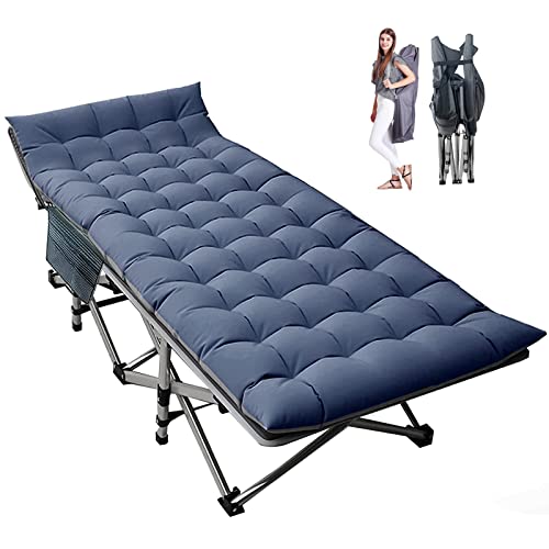 LILYPELLE Folding Camping Cot, Extra Wide Heavy Duty with Carry Bag Z15817