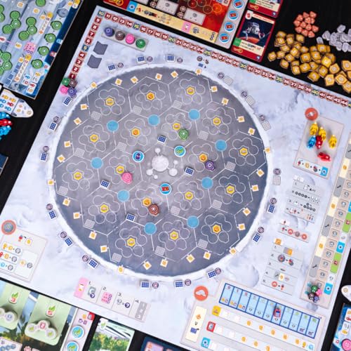 Shackleton Base: A Journey to The Moon Board Game - Sci-Fi Strategy Game for Family, Ages 14+, 1-4 Players E41549
