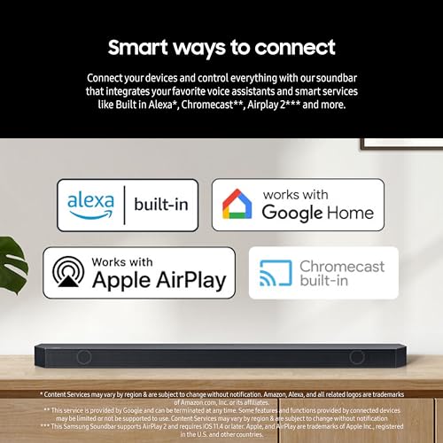 SAMSUNG Q990D 11.1.4ch Soundbar with Wireless Dolby Atmos and Rear Speakers M1387