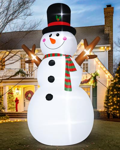 16FT Christmas Inflatable Snowman with LED Lights Outdoor Yard Decor N561071