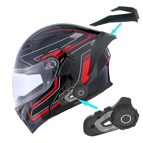 1Storm HB89 Modular Full Face Helmet Flip Up Dual Visor Z122535