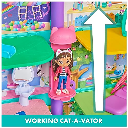 Gabby’s Dollhouse Purrfect Dollhouse with 15 Pieces, Kids Toys for Ages 3 and up Y434538