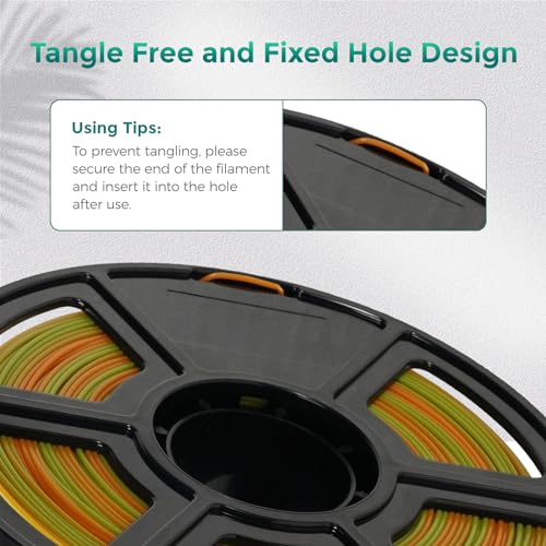 FLASHFORGE PLA Filament 1.75mm Burnt Titanium, Color Changeable 3D Printer Filament 1kg T433110