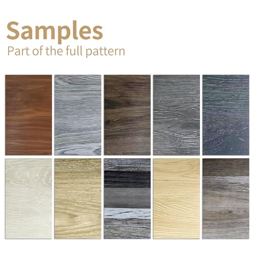 ATOPOSE Peel and Stick Vinyl Flooring 36pcs 6"×36" Wood Effect Waterproof D74600
