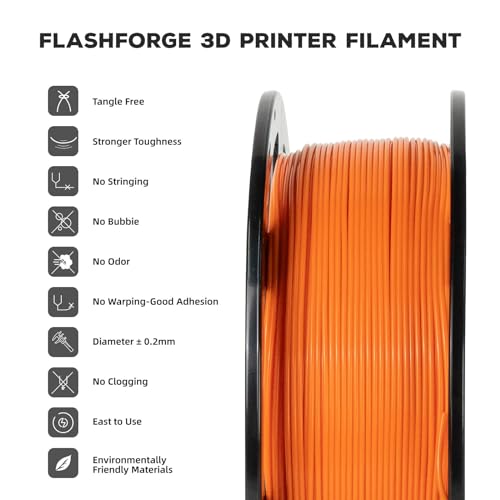 FLASHFORGE PLA Filament 1.75mm Burnt Titanium, Color Changeable 3D Printer Filament 1kg T433110