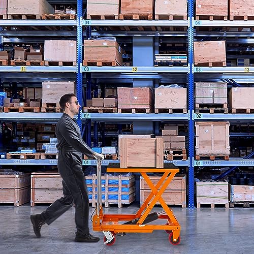 VEVOR Electric Lift Table 330 lbs Capacity, Height Adjustable, Black Y3219