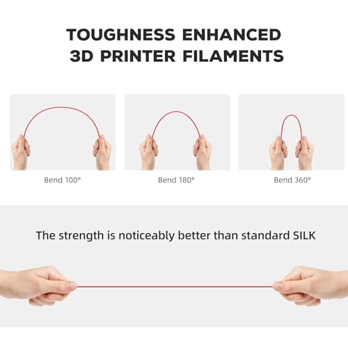 FLASHFORGE PLA Filament 1.75mm Burnt Titanium, Color Changeable 3D Printer Filament 1kg T433110