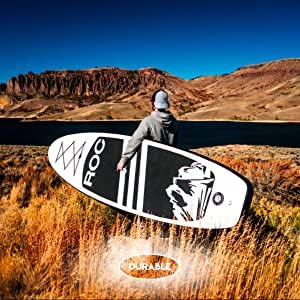 Roc Inflatable Stand Up Paddle Board with Premium Accessories, Wide Non-Slip Deck A34223