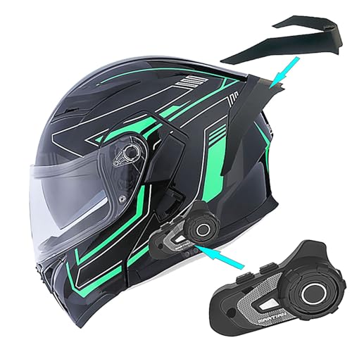 1Storm HB89 Modular Full Face Helmet Flip Up Dual Visor Z122535