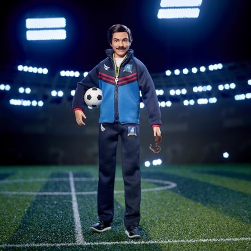 Barbie Signature Fashion Doll Ted Lasso Blue Tracksuit AFC Richmond Logo Y67517