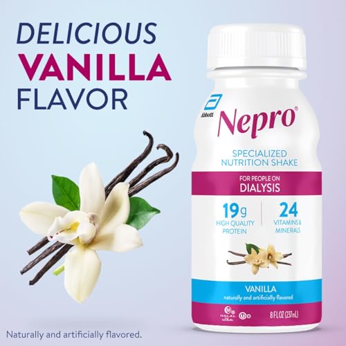 Nepro Nutrition Shake for Dialysis, Vanilla, 8 fl oz, 24 Pack T907